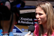 Rallye Český Krumlov: Barbora Rendlová, spolujezdkyně Václava Kopáčka